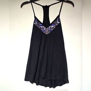 EXPRESS Black and Blue Embellished Women's Top. Size XS